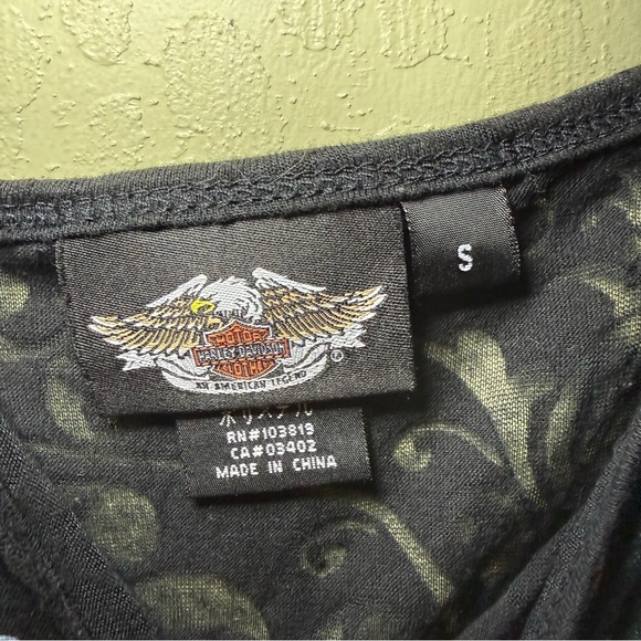 Harley-Davidson Black Graphic Skull Freedom Camisole - Picture 4 of 6